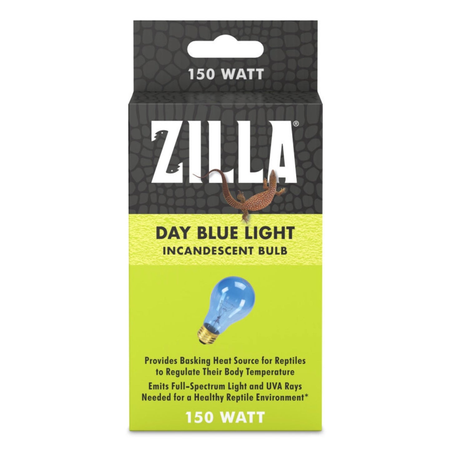 Zilla Incandescent Day Blue Bulb 150W Full-Spectrum Reptile Terrarium Light