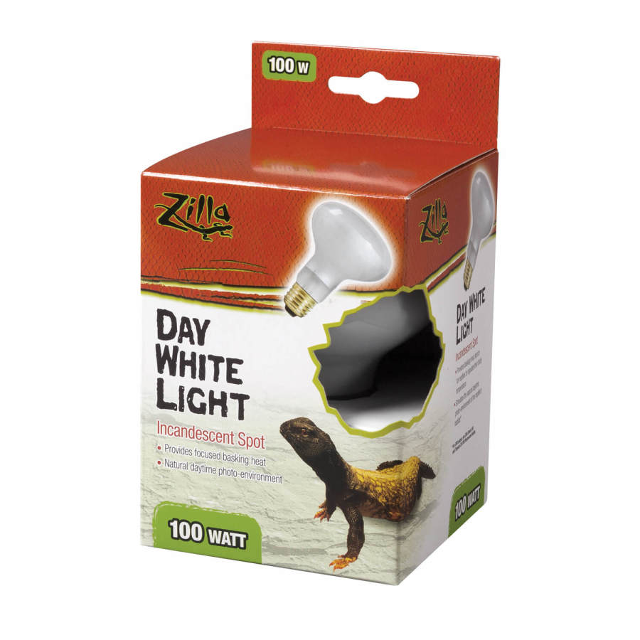 Zilla Incandescent Spot Bulb Day, White, 100W