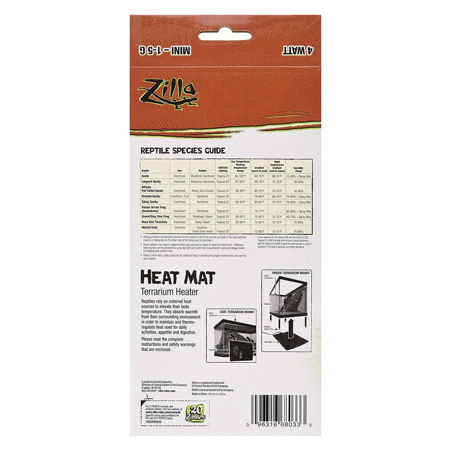 Zilla Heat Mat, Black, 15 gal, view 3