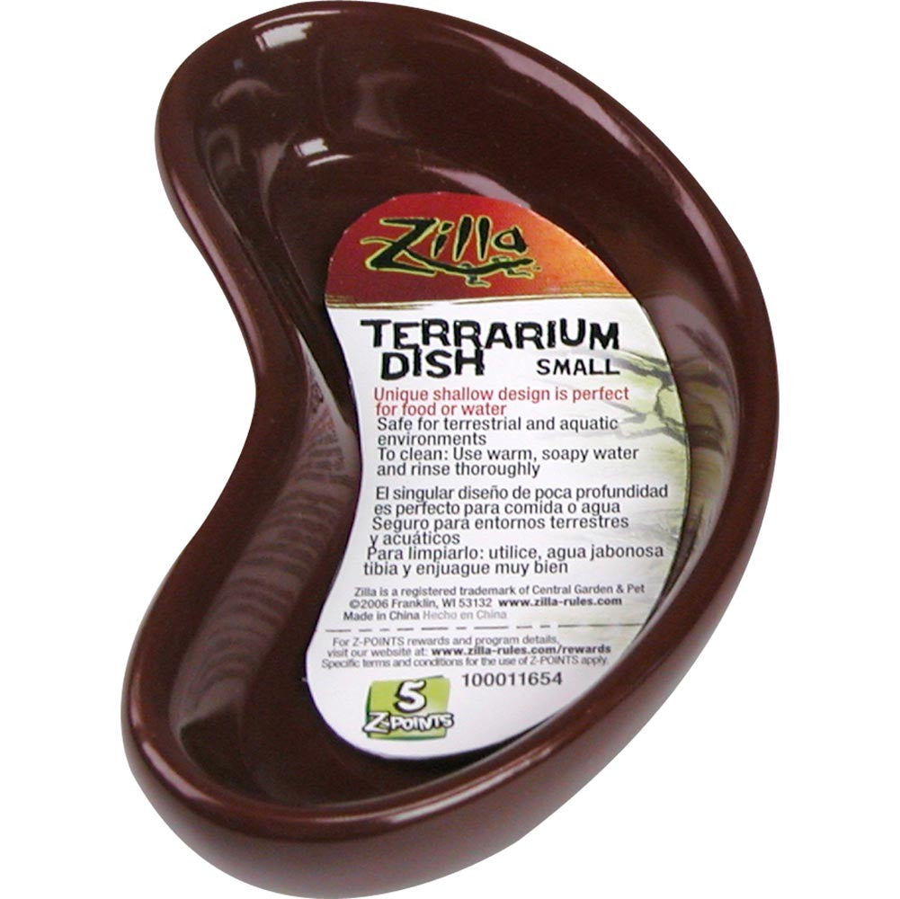 Zilla Ceramic Terrarium Food and Water Dish Small