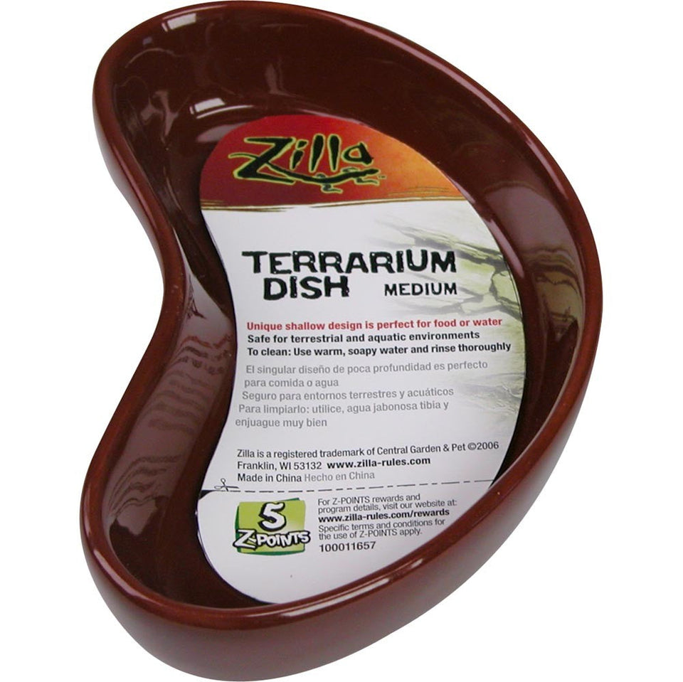 Zilla Terrarium Dish Medium 5in