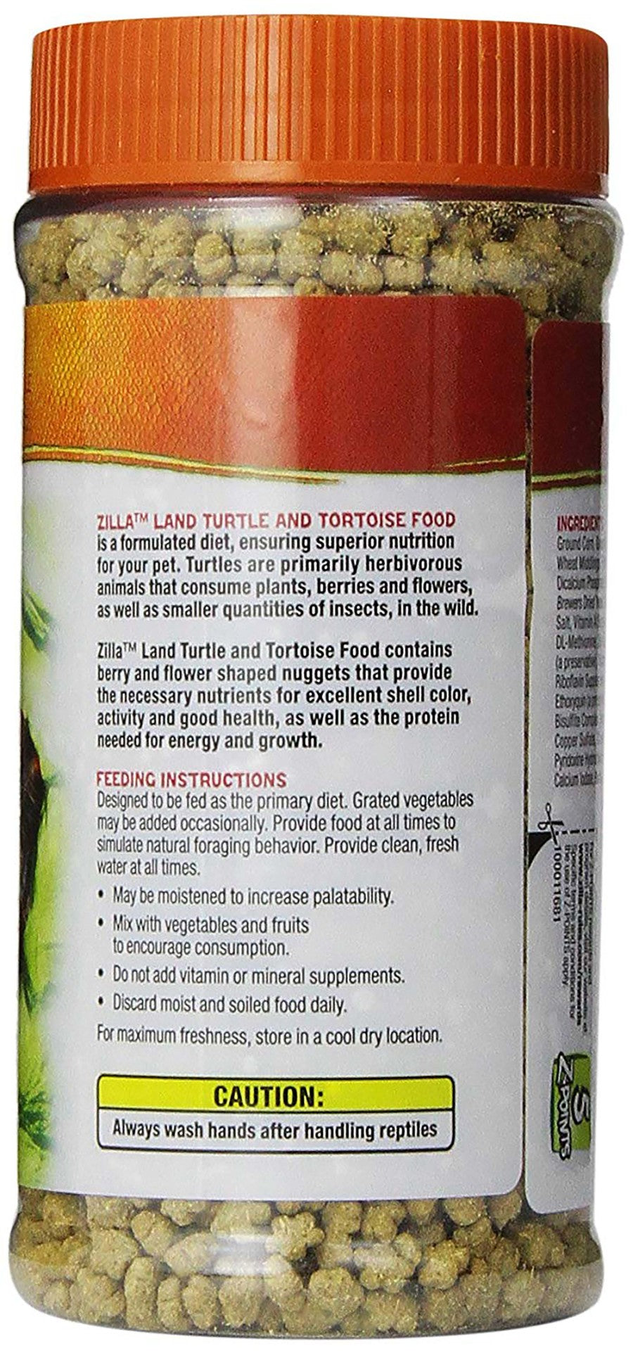 Zilla Land Turtle and Tortoise Extruded Food Pellets - 6.5 oz