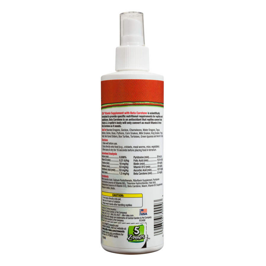 Zilla Vitamin Supplement Food Spray 8 oz