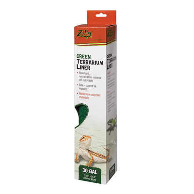 Zilla Reptile Terrarium Liner, Green, 30/38/45 gal