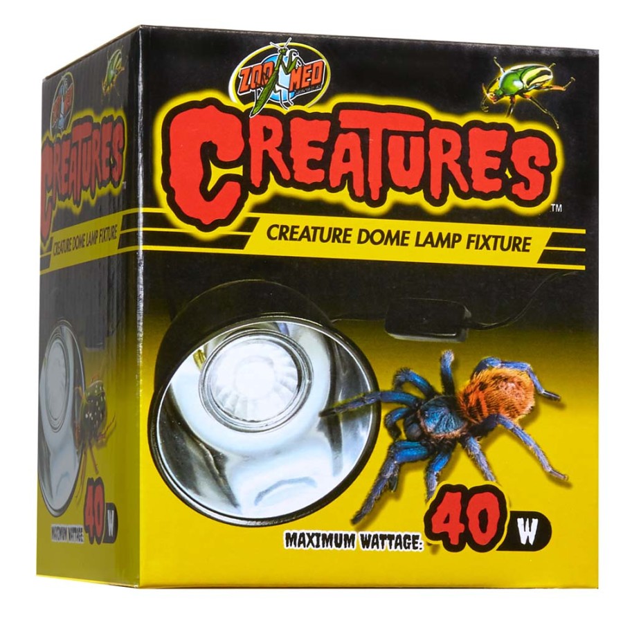 Zoo Med Creatures Dome Lamp Fixture Black 3.5 in