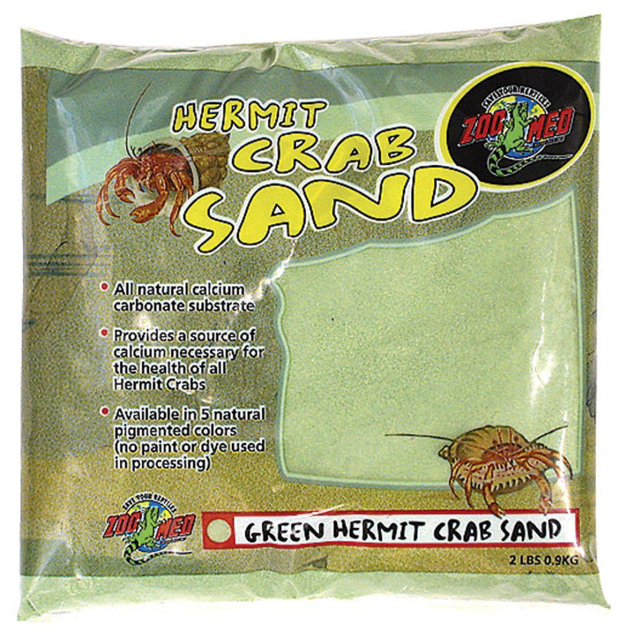 Zoo Med Hermit Crab Sand, Green, 2 lb
