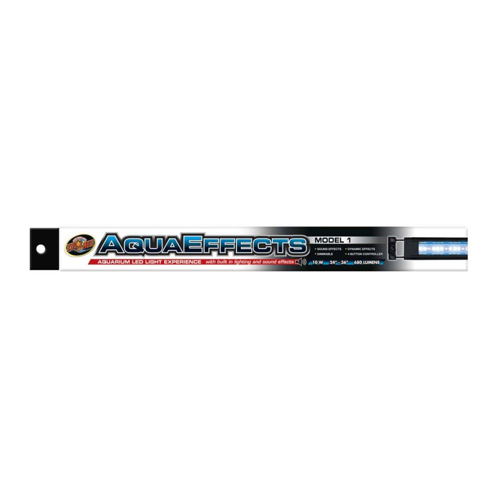 Zoo Med AquaEffects Model 1 LED Light Fixture Black 1ea/24 in - Pets Perfect