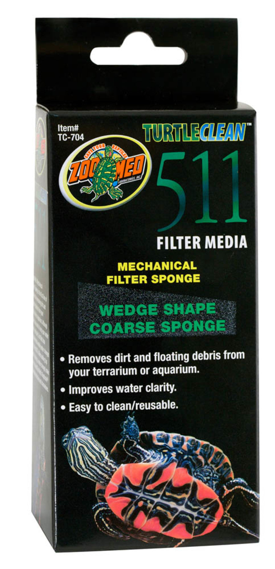 Zoo Med Wedge Shape Coarse Sponge Filter Media for 30/511 Turtle Filter