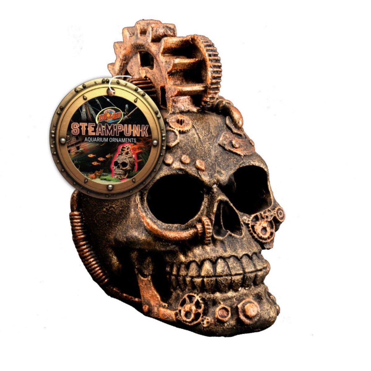Zoo Med Steampunk Ornament Skull, 1ea/One Size - Pets Perfect