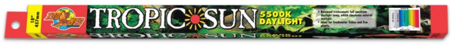 Zoo Med Tropic Sun 5500K Daylight T8 Lamp - Full Spectrum Aquarium Bulb, 36 in