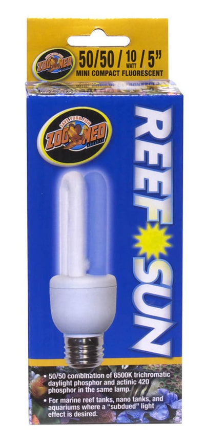 Zoo Med Reef Sun 50/50 Daylight and Actinic 420 Phospor Mini Compact