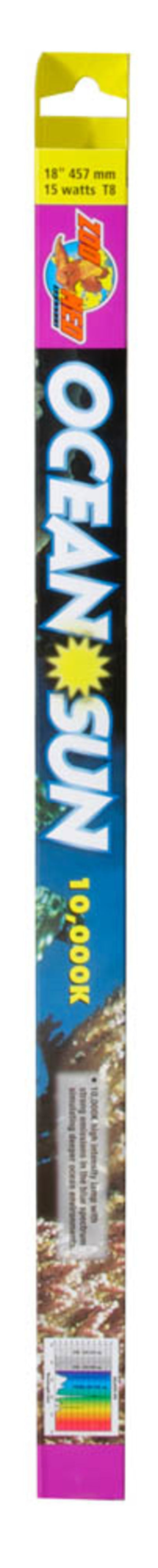 Zoo Med Ocean Sun 10, 000K High Intensity T8 Lamp, White, 18 in