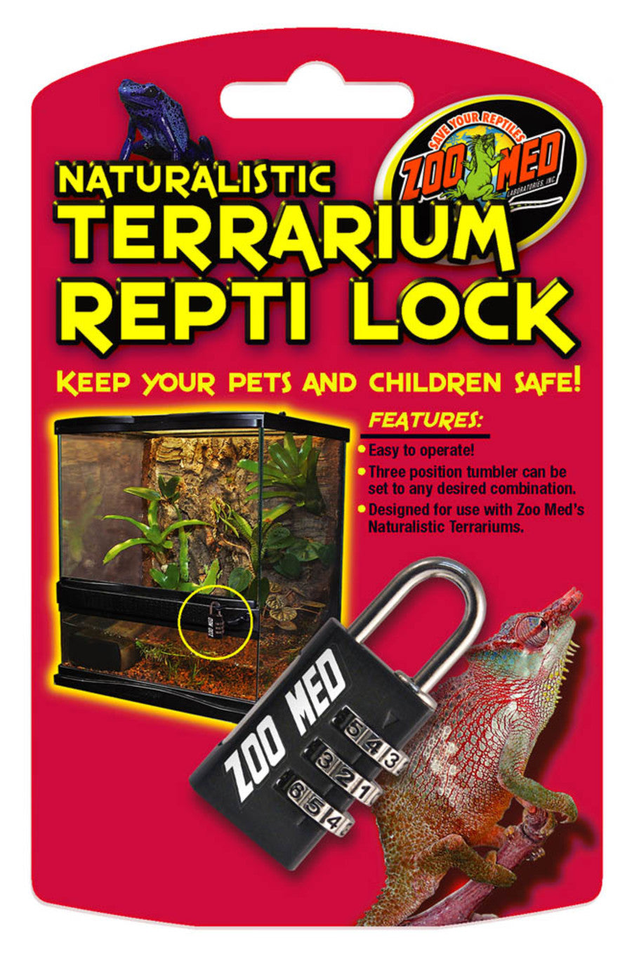 Zoo Med Naturalistic Terrarium Repti Lock - Black