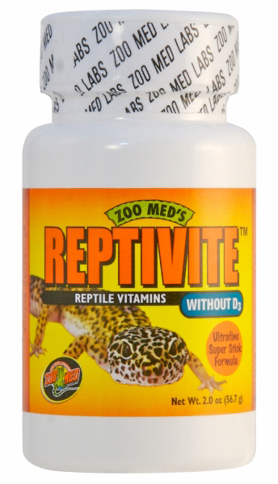 Zoo Med ReptiVite Without D3 Reptile Vitamin Mineral & Amino Acid Complex 2 oz