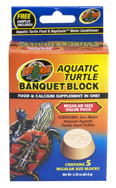 Zoo Med Aquatic Turtle Banquet Block Regular, 5-Count