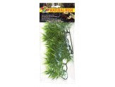 Green artificial bamboo plant, 14 inches long, packaged in clear plastic with a black header.