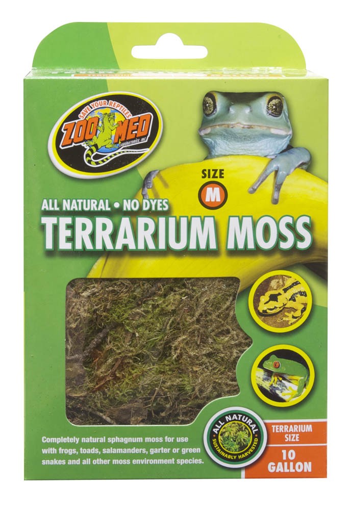 Zoo Med Terrarium Moss Substrate Green Medium 10 Gallon