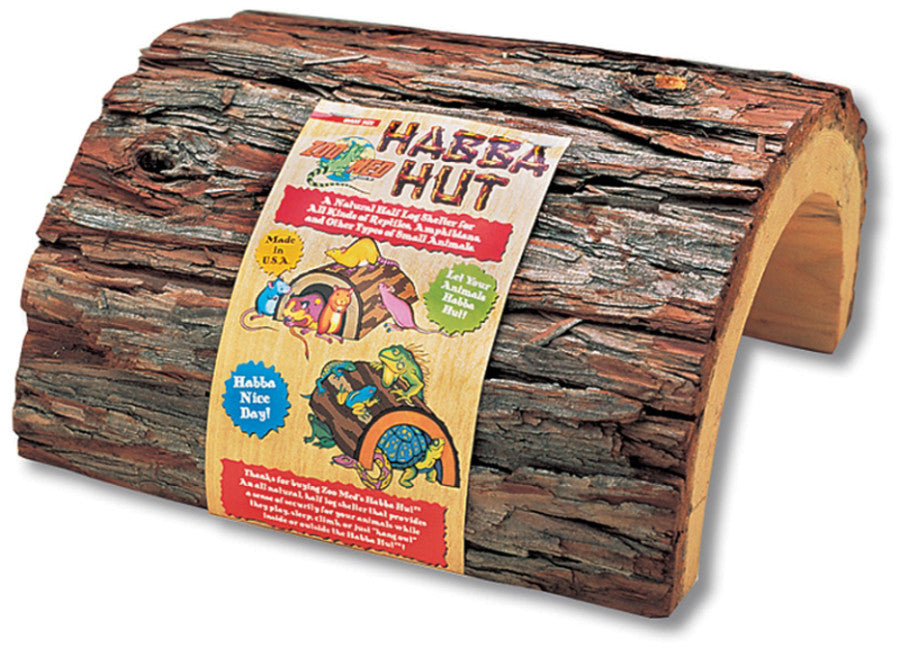 Zoo Med Habba Hut Terrarium Hideaway Brown, Small, 1ea