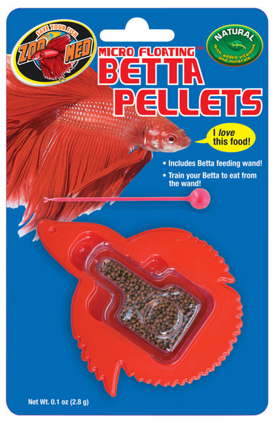 Zoo Med Micro Floating Betta Pellet Fish Food, 0.15 oz