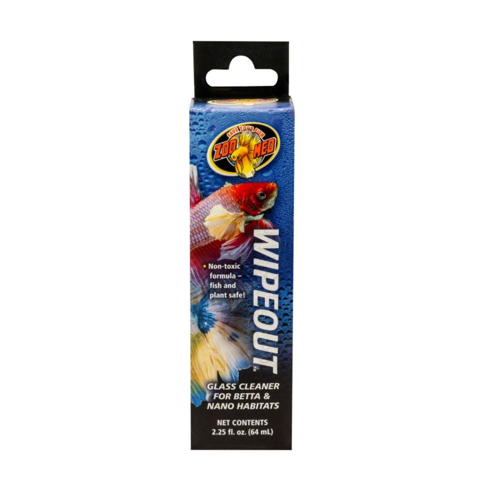Zoo Med WipeOut Terrarium and Aquarium Glass Cleaner, 2.25 oz