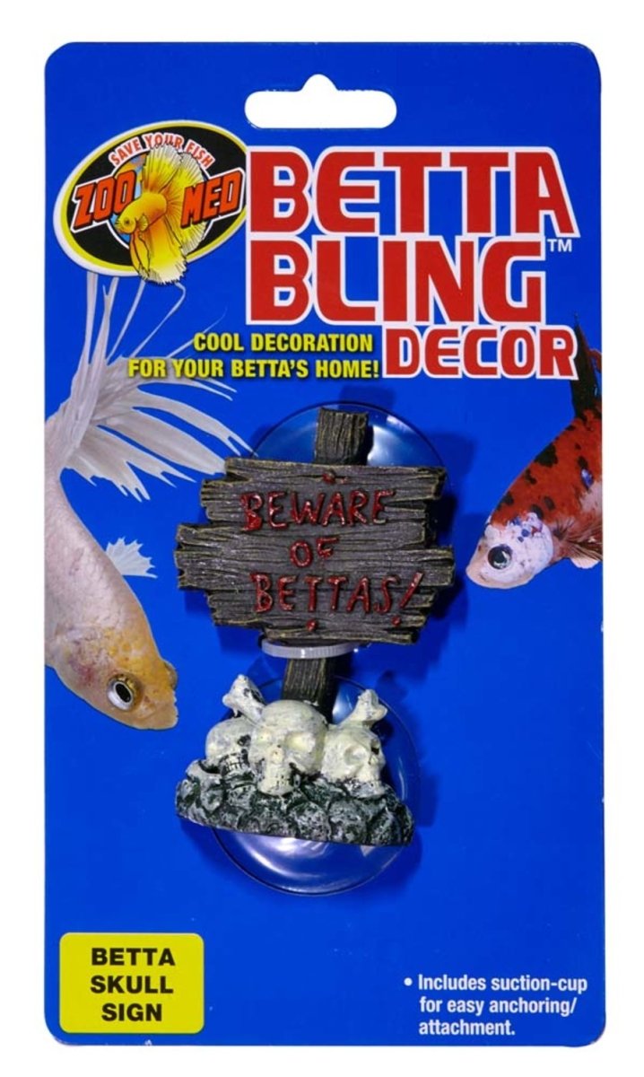 Zoo Med Betta Bling Skull Sign Multi - Color 1ea - Pets Perfect
