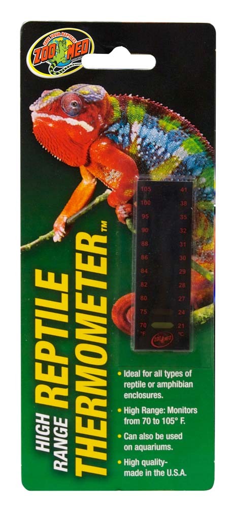 Zoo Med High Range Reptile Thermometer - Black