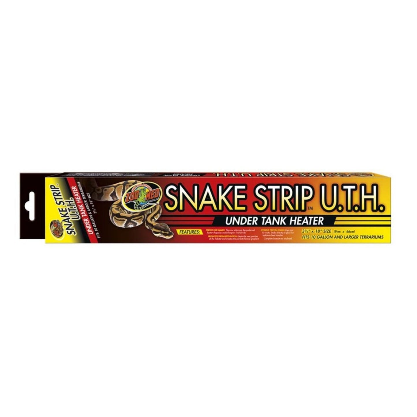 Zoo Med Snake Strip Under Tank Heater UTH 3.5 x 18 in 10 Watts