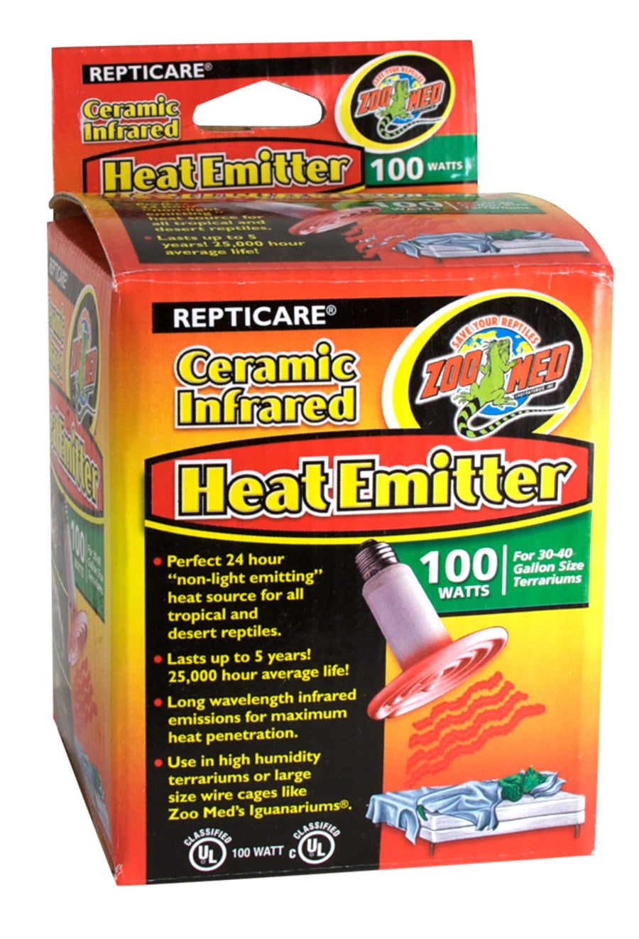 Zoo Med ReptiCare Ceramic Infrared Heat Emitter, 100W