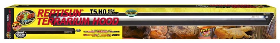 Zoo Med ReptiSun T5 HO Terrarium Hood with 5.0 Bulb, 48 in