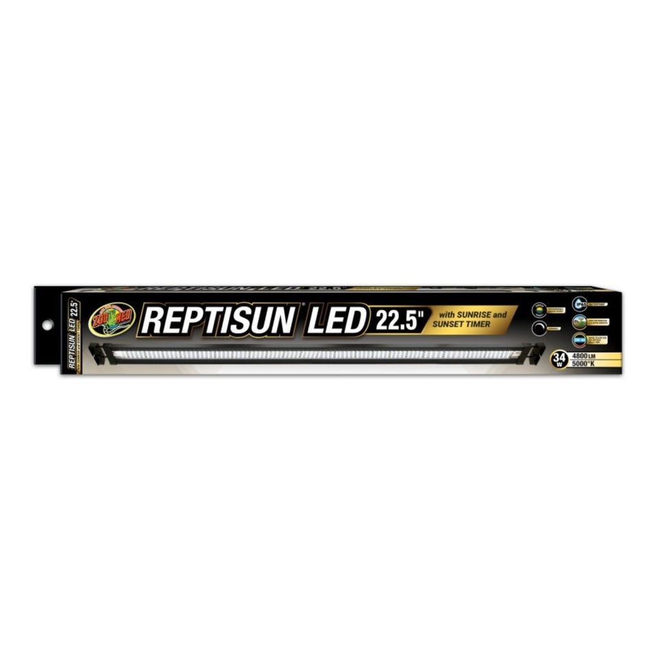 Zoo Med ReptiSun LED Terrarium Hood with Sunrise/Sunset Timer, 22.5 in
