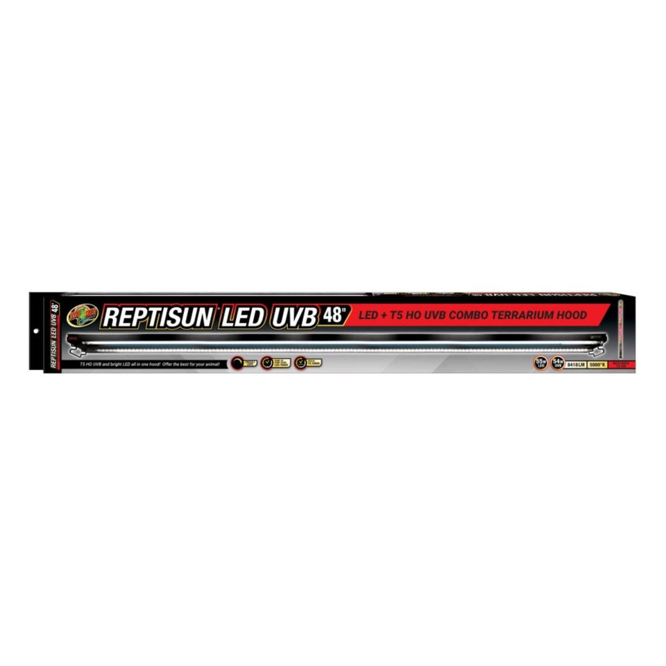 Zoo Med ReptiSun LED UVB Combo Terrarium Hood, 48 in