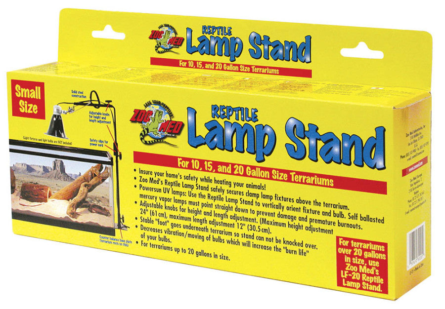 Zoo Med Reptile Lamp Stand, Black, Small