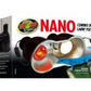 Zoo Med Nano Combo Dome Lamp Fixture Black 8 in x 4 in