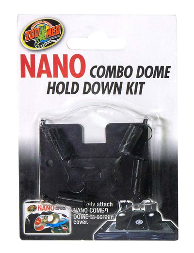 Zoo Med Hold Down Kit for Nano Combo Dome Lamp Fixture - Black - Pets Perfect