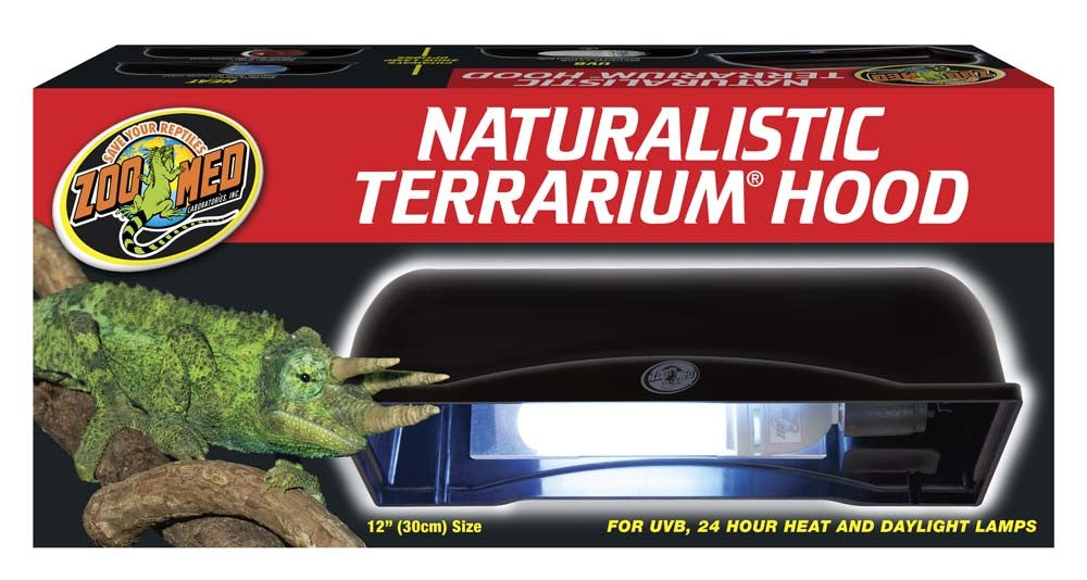 Zoo Med Naturalistic Terrarium Hood - Black, 12 in