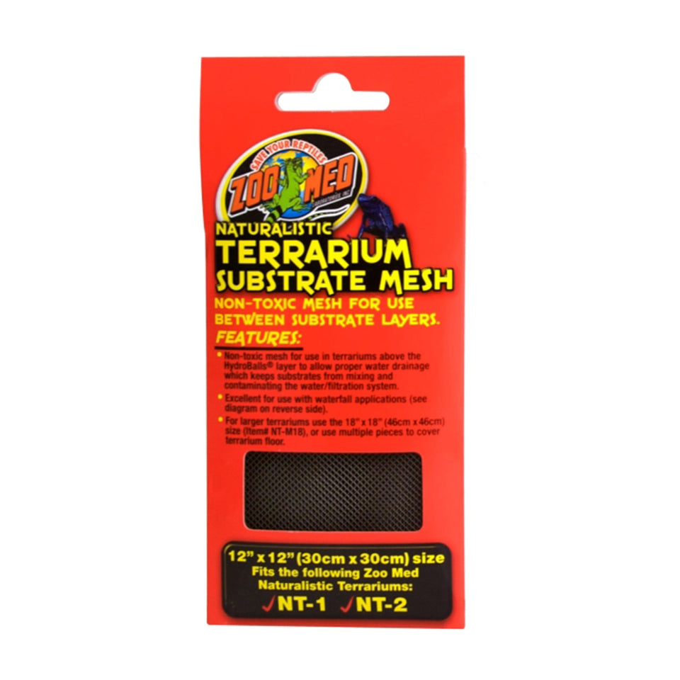 Zoo Med Naturalistic Terrarium Substrate Mesh, Black, 12 in x 12 in