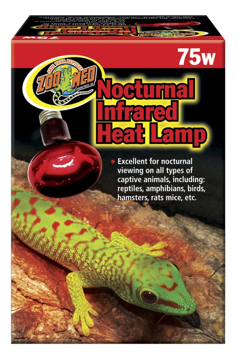 Zoo Med Nocturnal Infrared Heat Lamp, 75W