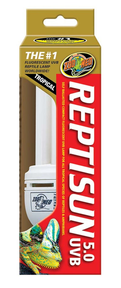 Zoo Med ReptiSun 5.0 UVB Tropical Compact Fluorescent Lamp Regular White 26W