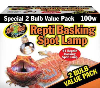 Zoo Med Repti Basking Spot Lamp, 100W, 2-Count