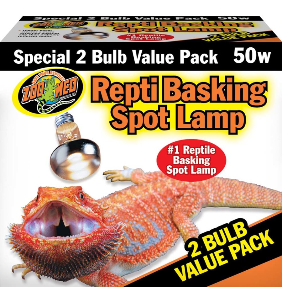 Zoo Med Repti Basking Spot Lamp, 50W, 2-Count