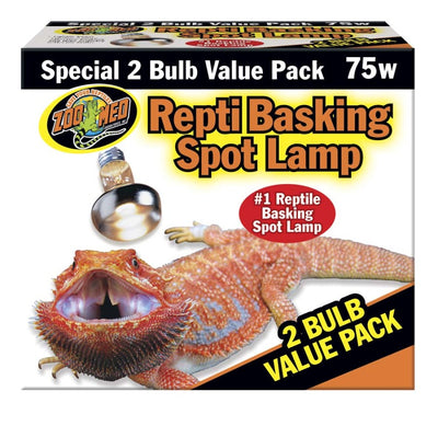 Zoo Med Repti Basking Spot Lamp, 75W, 2-Count