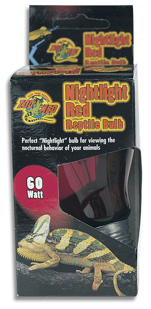 Zoo Med Nightlight Red Reptile Bulb, Red, 60W
