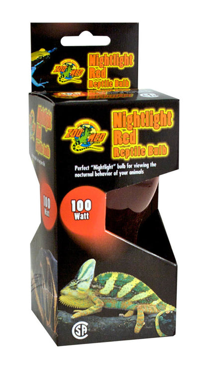Zoo Med Nightlight Red Reptile Bulb Red 100W
