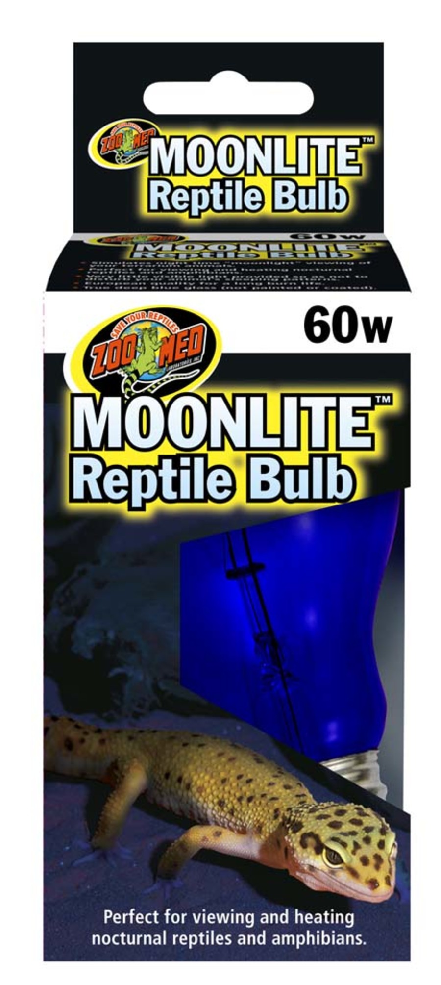 Zoo Med Moonlite Reptile Bulb Deep, Blue, 60W