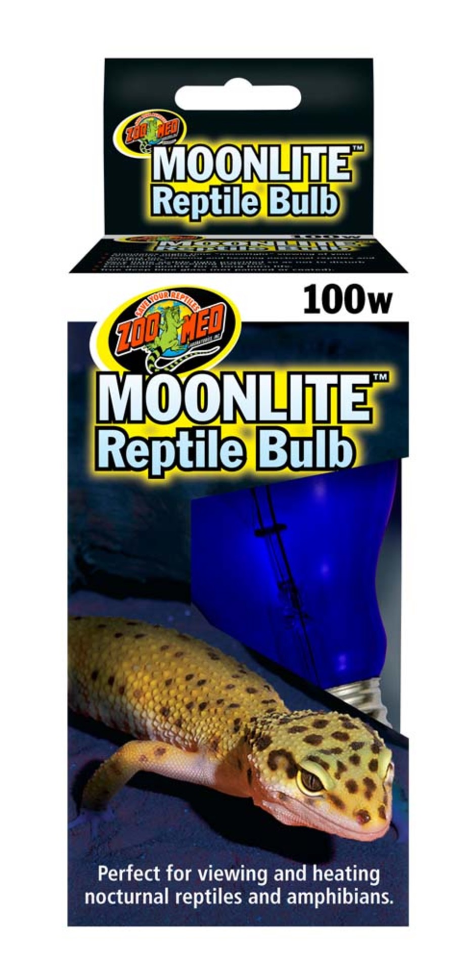 Zoo Med Moonlite Reptile Bulb Deep, Blue, 100W