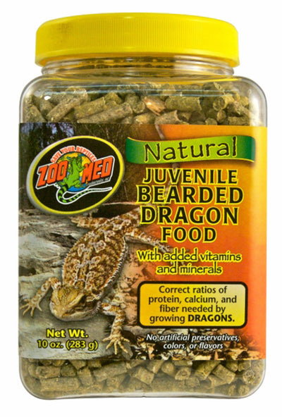 Zoo Med Natural Juvenile Bearded Dragon Dry Food, 10 oz