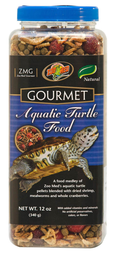 Zoo Med Gourmet Aquatic Turtle Dry Food, 12 oz