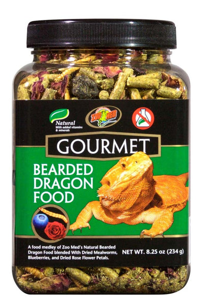 Zoo Med Gourmet Bearded Dragon Dry Food, 8.25 oz