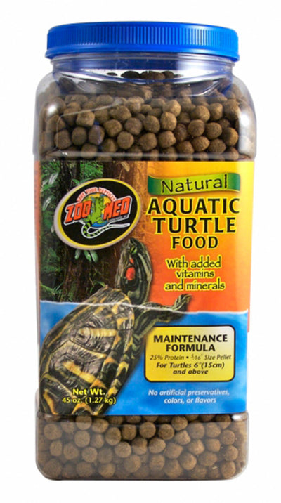 Zoo Med Aquatic Turtle Food Maintenance Formula Dry Food, 45 oz