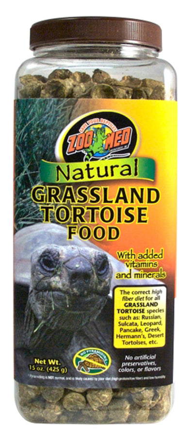 Zoo Med Natural Grassland Tortoise Dry Food, 15 oz